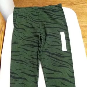 Girls zebra leggings XL 14-16